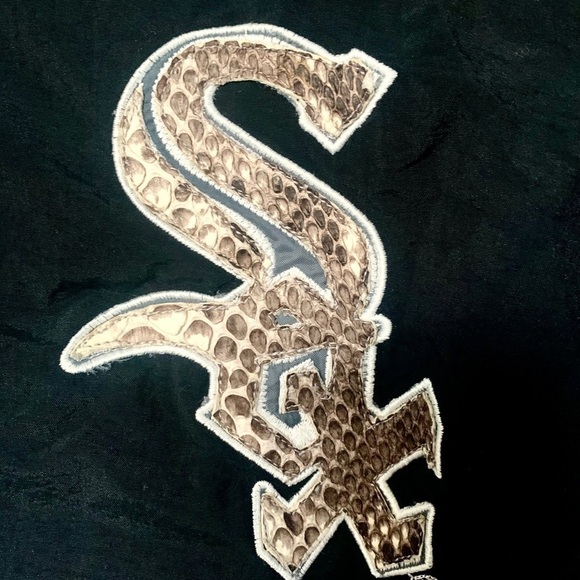𝅺90s Vintage Mirage First String Chicago White Sox windbreaker jacket Y2k L - Picture 4 of 5